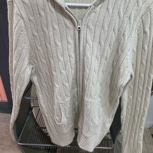 St. John's Bay Cream Ribbed Sweater